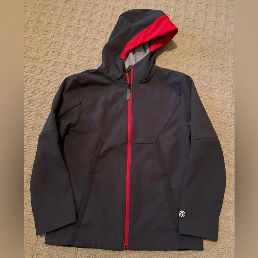 Champion Outdoor Jacket/Coat - charcoal with fleece lining in Boys size M (8-10)